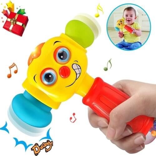 Childrens Music Becomes A Hammer Baby Hamster Childrens Percussion Toy Music Electric Percussion Hammer Boy Girl Toy Gift
