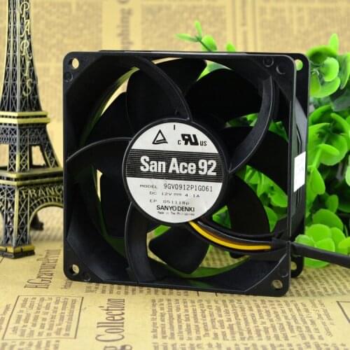 FOR Sanyo 9GV0912P1G061 9038 12V 4.1A 9CM supercharged motorcycle modified violent fan