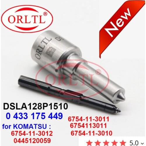 Diesel Fuel Injector Nozzle DSLA128P1510 0433175449 for 0445120059 KOMATSU 6754-11-3011 6754113011 6754-11-3010 6754-11-3012
