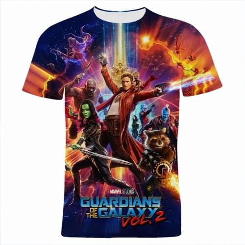 Short Sleeve T Shirt For Men 3D Print Guardians Of The Galaxy Children Tee Tops Casual Streetwear Oversized Women T-shirts
