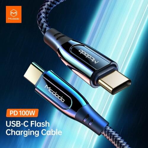 Mcdodo Super Charge Cable USB C to USB Type C PD 100W For Xiaomi Redmi Note 9s 5A Fast Charging Date Cable For MacBook Pro