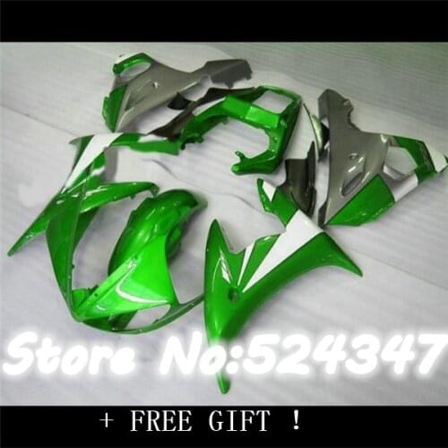 Fei-plastic fairing kit for YZF-R6 03 04 05 black green white YZF R6 2003 2004 2005 custom fairings