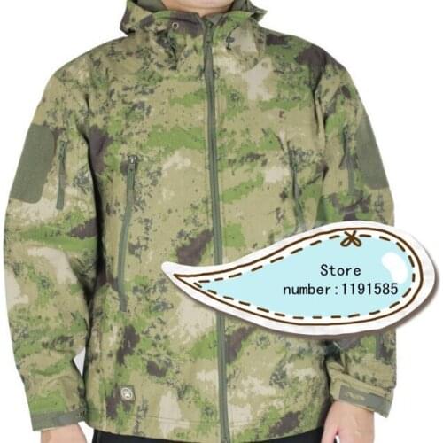 Mens Softshell Windbreaker Water repellent Jacket Outdoor Military Airsoft Hunting Camping Thermal Coat FG