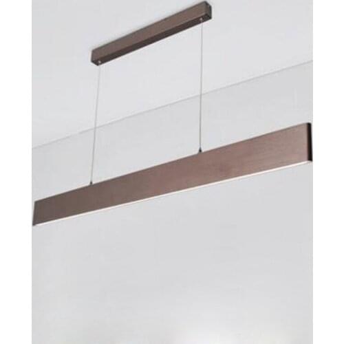 Office led rectangular chandelier bar creative personality office space studio conference room aluminum chandeliers led lighting