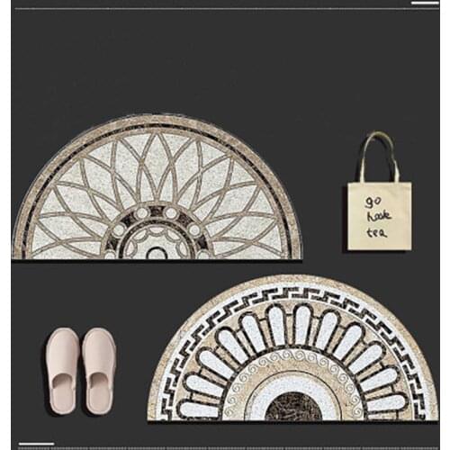 Doormat Carpet Vloerkleed Tapijt Badmat Semicir Deurmat Kleed Schapenvacht Minimalism Floor Mats Doormats Carpets Living Room