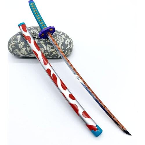 Demon Slayer Kokushibo Nichirin Blade Michikatsu Tsugikuni Katana Upper Rank One Kyokokukamusari Moon Breathing Small Replica