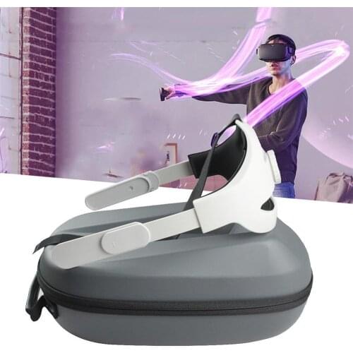 For Oculus Quest 2 Elite Adjustable Head Strap +VR Special Bag Increase Supporting Improve Comfort-Virtual VR Accessories