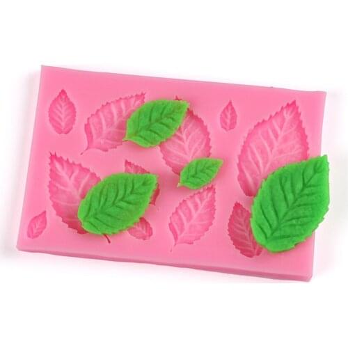 DIY Sugar craft Cake Vintage Green leaf Silicone Mold Fondant Mold Cake decorating Tools Gum paste Mold