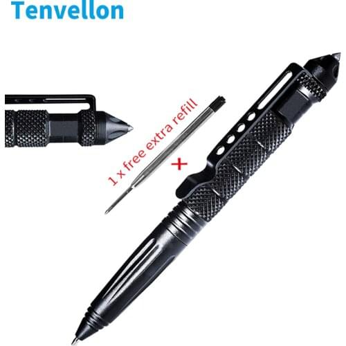Tenvellon Self Defense Supplies Tactical Pen Simple Package Tungsten Steel Personal Defense Security Protection Defensa Personal