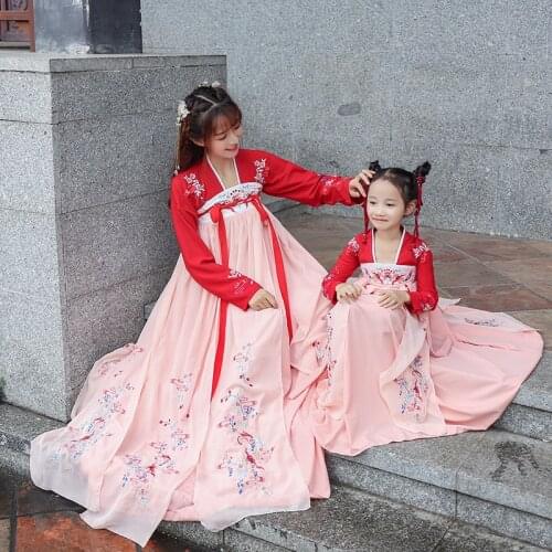 Hanfu Chinese Dance Wear Traditional Stage Outfit For Girl and Women Ancient Dress Folk Festival Performance Photography Dress