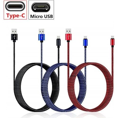 Micro USB & Type C Charger Cable For ZTE Blade A510 A512 A610 GF3 L3 L5 L6 L110 S6 X3 X5 X7 X9 Nubia Z9 Max Z11 Data Wire