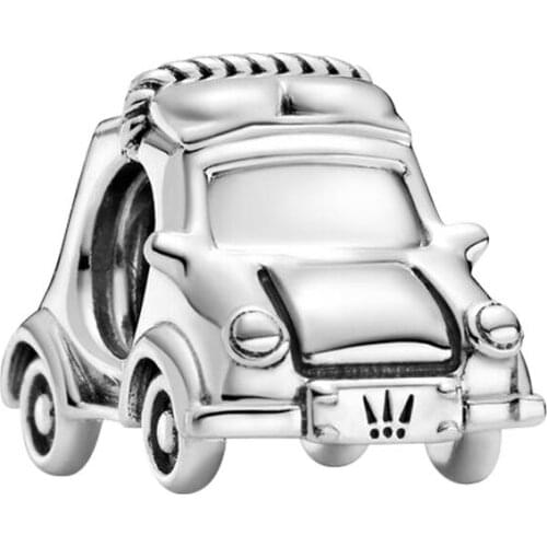 1Pcs New Cute Car Pendant DIY Beads Suitable for Original Pandora Charm Bracelet Ladies Jewelry Making Gifts