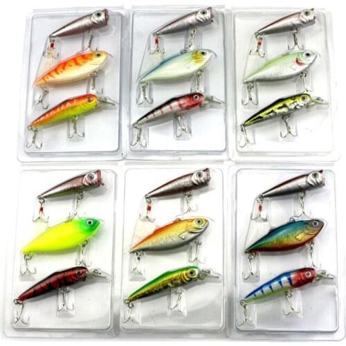 1 pack of 18pcs/lot Colorful Fishing Lures Artificial baits tackle 3D Fish Eyes with Hooks Fishing accessory