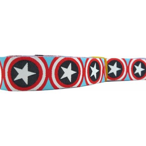 10 Meters 7/8'' 22mm Wide American Dog Collar Woven Jacquard Ribbon