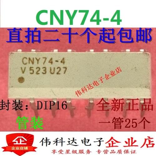 10pcs/lot New Original CNY74-4 Optocoupler Isolator for 10PCs/Lot-Photoelectric Output CNY74-4H Direct Plug Dip16