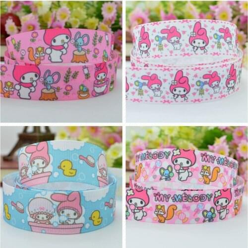 10 Yards 22mm 7/8" Japan cute cartoon Printed grosgrain ribbon hair bow Headwear DIY hair accessories retail B0929