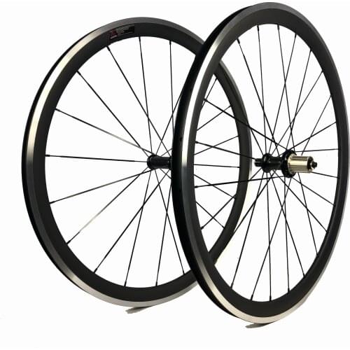 700C DIY 38mm carbon alloy clincher wheelset road wheels 23mm/25mm width Chinese PRO manufacture factory wholesale price offer