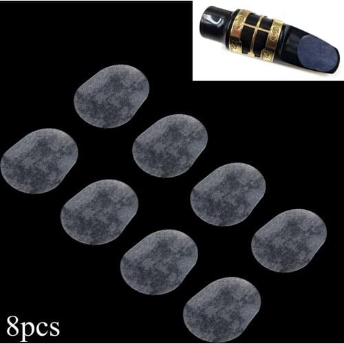 8pcs/lot White Silicone 0.5mm Alto Tenor Soprano Saxophone Clarinet Mouthpiece Cushions Accessorie