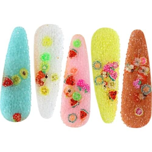 David accessories 3d Resin Diamond Hair Soft Accessories Polymer Clay DIY Craft Supplies Decoration Bowknot,10Yc11468