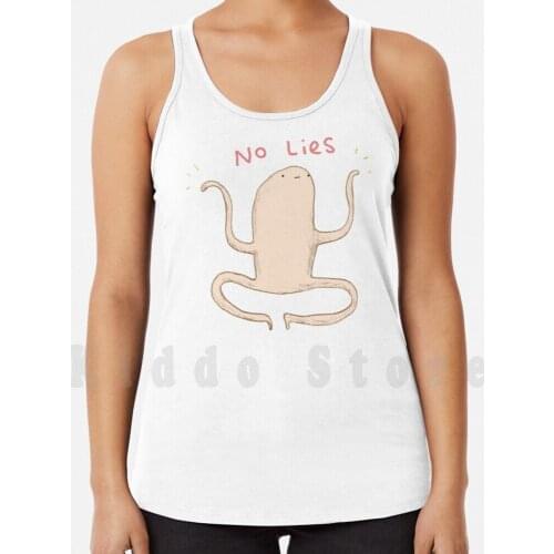 Honest Blob-No Lies tank tops vest 100% Cotton Honest Blob Honest Blob No Lie Lies No Lie Cute Adorable Mind Mental