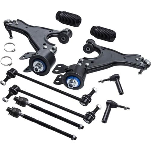 Fast Shipping Front ES800286 Suspension Kits Control Arms Ball Joints Tie Rod Ends For GMC Acadia 07-15