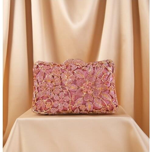 Designer Handbags High Quality Hollow Out Bridal Tote Bag Luxury Colorful Crystal Diamond Evening Bag Womens Bags Handbags lady