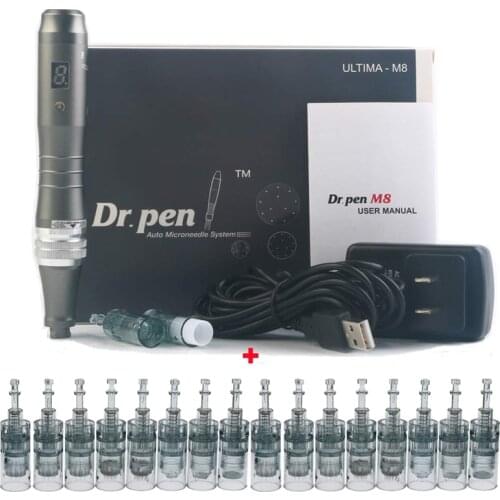 Dr.Pen Ultima M8 Wireless Derma Pen With 18Pcs Cartridges Microneedling Pen Mesotherapy Auto Micro Needle Skin Care Beauty Tools