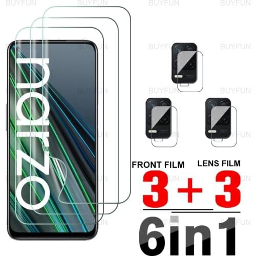 For Realme Narzo 30 5G 6.5'' HD Front Hydrogel Soft Film 6in1 for oppo realme narzo30 realmy narzo30 5g ​camera screen protector