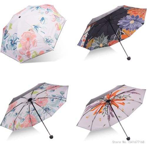 CHINA WANGYIRUO Mens and womens dream pattern folding umbrellas must-have portable UV protection umbrellas for business travel