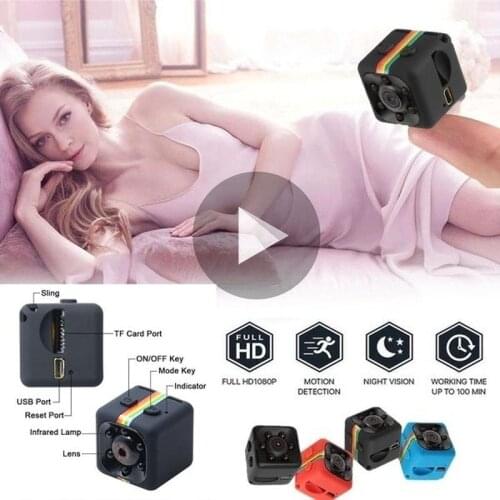SQ11 Mini Camera Small Cam 1080P Night Vision Sensor Camcorder Micro Video Camera Red