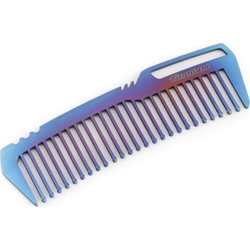 Mini Portable Titanium Alloy Comb EDC Super Light Titanium Comb EDC Outdoor Small Accessories
