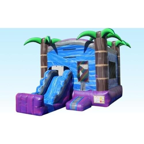 Tophop new arrvail 21F inflatable como bouncer Tropical Combo-cv90 jumping castle with free shipping by sea