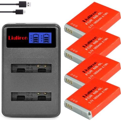NB-6L NB-6LH NB 6L 6LH NB6L Battery + LCD DUAL Charger for Canon IXUS 85 95 IS SX275 SX280 SX510 PowerShot D10 S90 SD1200 200