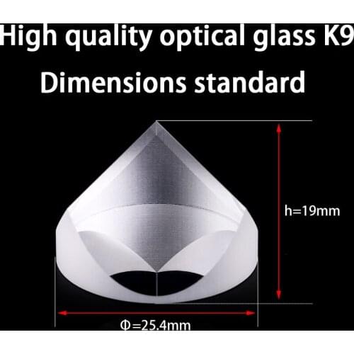 Optical glass pyramid k9 material optical path rotation special high-precision pyramid prism glass 60/40