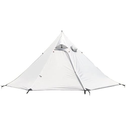 Camping Pyramid Tent Ultralight Large Sun Shade Shelter Teepee with Stove Pipe Hole for Outdoor Backpacking Hiking