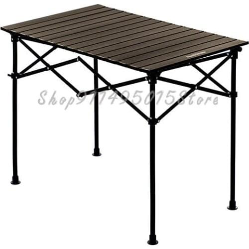 Simple Folding Table Outdoor Camping Portable Picnic Table Rectangular Aluminum Alloy Table