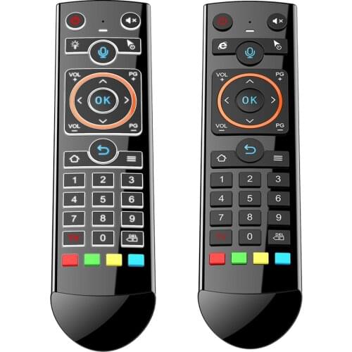 New Q2 Voice Flying Squirrel Backlit Remote Control 2.4G Smart TV Android Box Computer Remote Control 33-Key 6-Axis Gyroscope