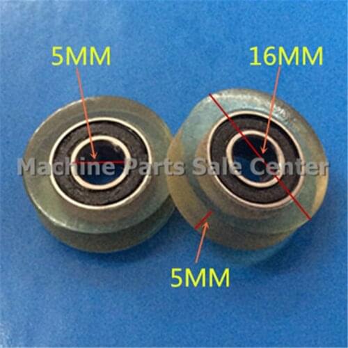 SWMAKER Free shipping F type idler pulley ball bearings 5*16*5 mm bearing 626 POM flat slide wheel Good Quality