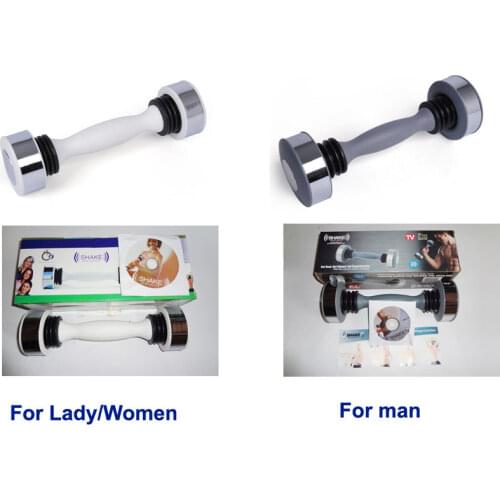 Ladies Women or Man Dumbbell Shaking Weight Keep Fitness Exercise Bodybuilding Equipment Muscle Exerciser Free Dvd Upper Body