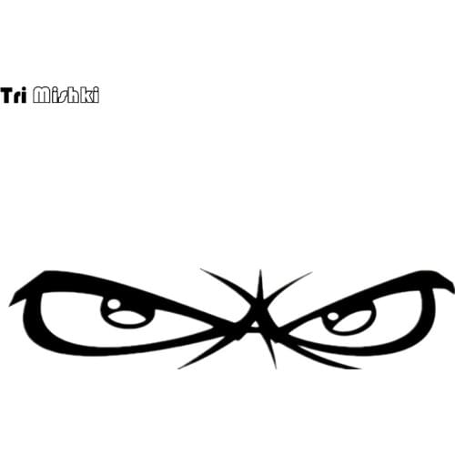 Tri Mishki HZX494 6*26.4cm no fear eyes auto sticker car sticker funny auto car stickers