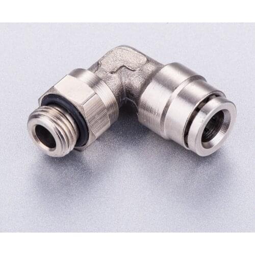 Tube 3/8-3/8 BSPP thread with O-ring 90 degree male elbow swivel brass connector copper swivel fitting