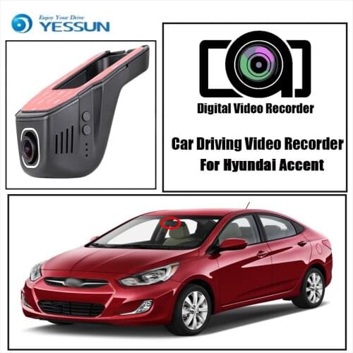 YESSUN for Hyundai Accent Novatek Registrator Dash Cam Car Mini DVR Driving Video Recorder Control APP Wifi Camera