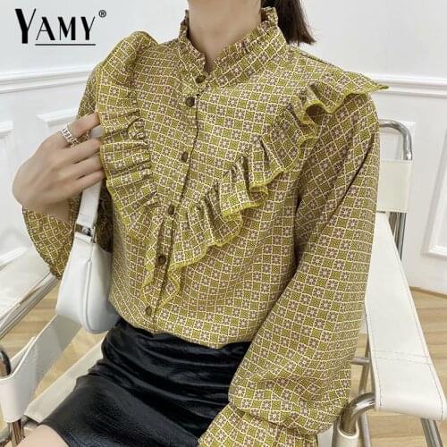 YAMY Yellow Blouses