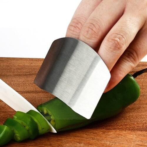 Stainless Steel Finger Guard Protect Finger Hand Finger Hand Protector Safe Slice Knife Cutting Finger Protection Kitchen Tool