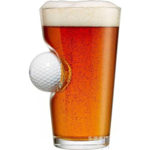 Stuck In Glass Beer Glass Golf Insert Creative Glass Glassware for Drinking Mugs Coffee Cups Shot Glass Champagne Glasses