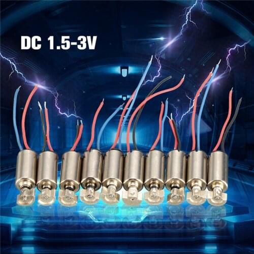 10PCS DC 1.5-3V Micro 4x8mm Cell Phone Coreless Vibration Motor Vibrator For SANYO Vibration Motor Kit