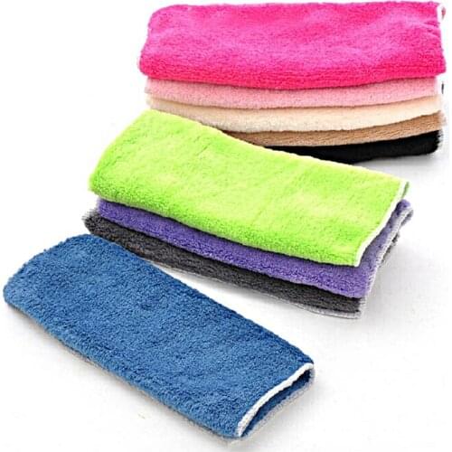 10Pcs Multiple Color Double Layer Cleaning Cloth Dish Cloths Towels Car Cleaning Towels Houseware 25*25cm