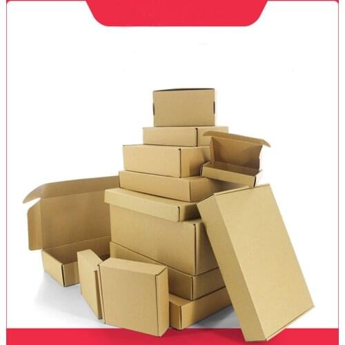 10 PCS/Lot Kraft Paper Box Rectangular Home Party Suppiles Corrugated Boxes Package Cardboard Box Perfect for Shipping