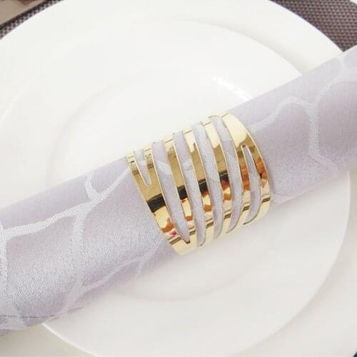 12pcs Napkin Rings Holders Everyday Use Napkin Buckle Decorative Hollow Out Family Wedding Party Dinner Christmas Table Decor