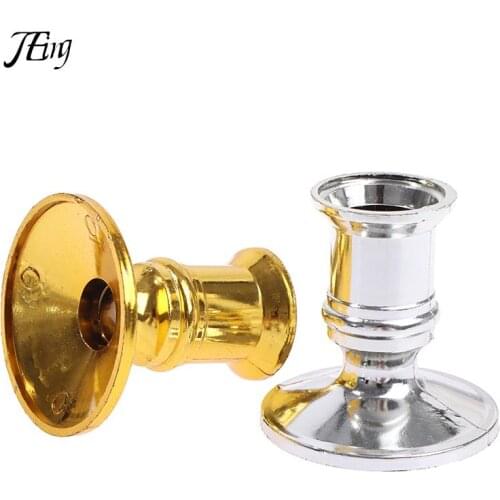 2pcs/set Plastic Candle Holder Candle Base Candlestick Holder For Home Decor